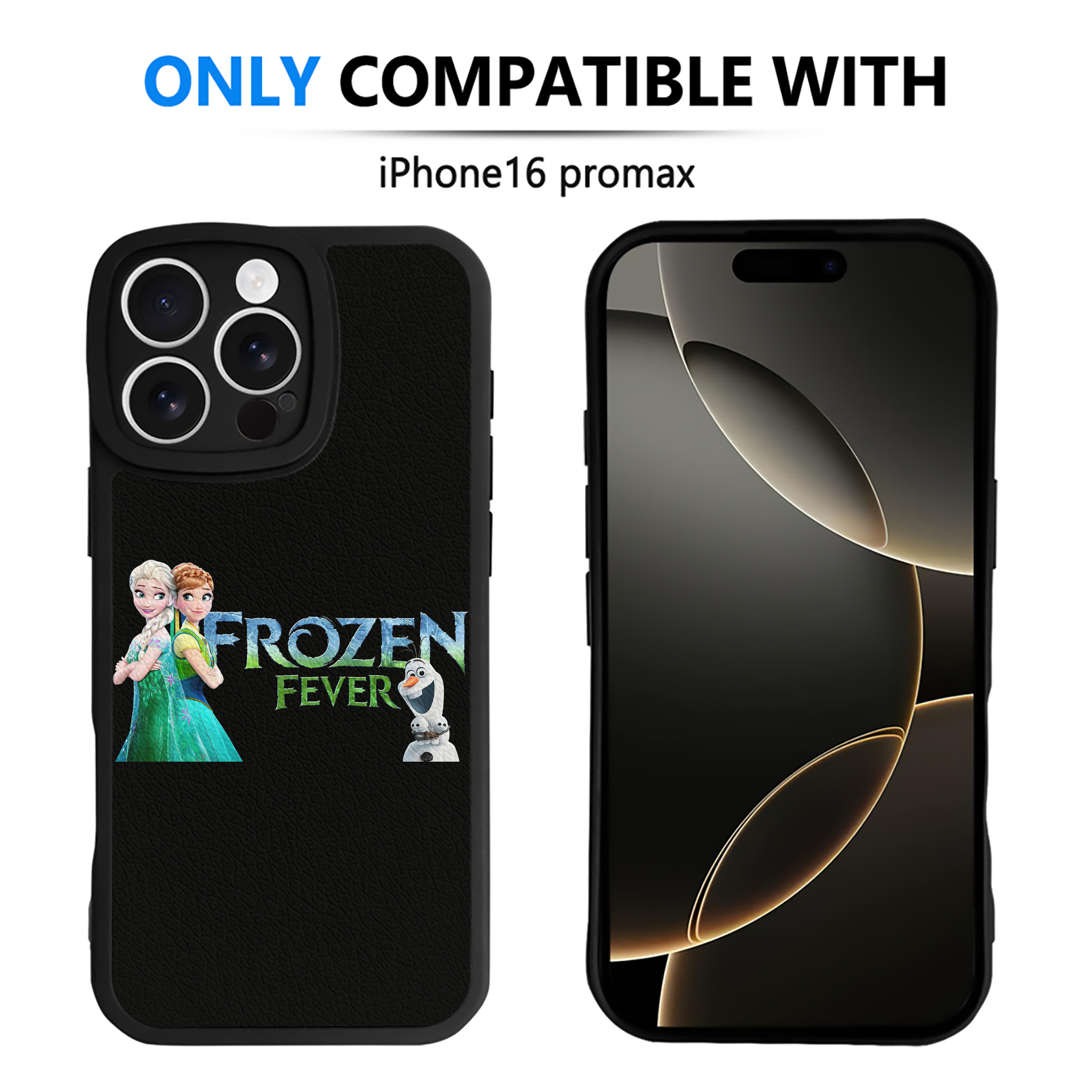 （画像用） アナと雪の女王 アンナ エルサ Frozen Anna Elsa 【iPhone 16シリーズ対応】シリコンスマホケース（レザー調） 材質：シリコン